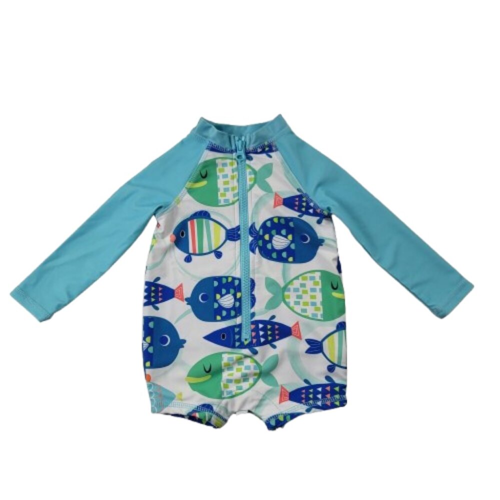 Ocean + Coast One Piece Full Zip Rashguard Swimsuit